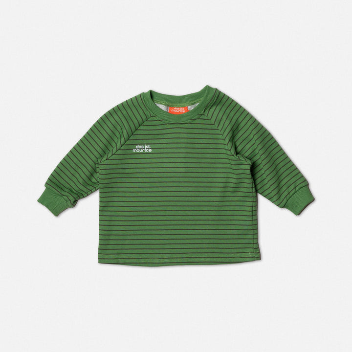 DAS 1ST MAURICE - LONG SLEEVE T SHIRT: STRIPED GREEN [sz:1 YR]