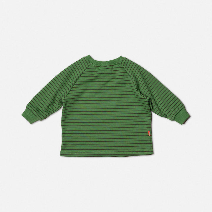 DAS 1ST MAURICE - LONG SLEEVE T SHIRT: STRIPED GREEN [sz:1 YR]