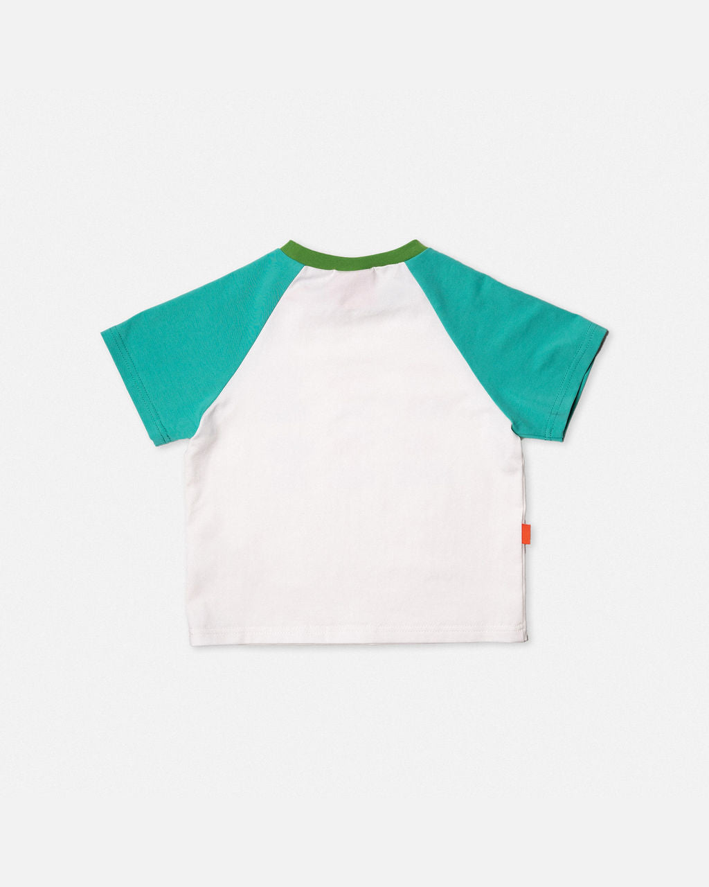 DAS IST MAURICE - PEOPLE OF NY: RAGLAN T SHIRT AQUA & WHITE [sz:1 YR]