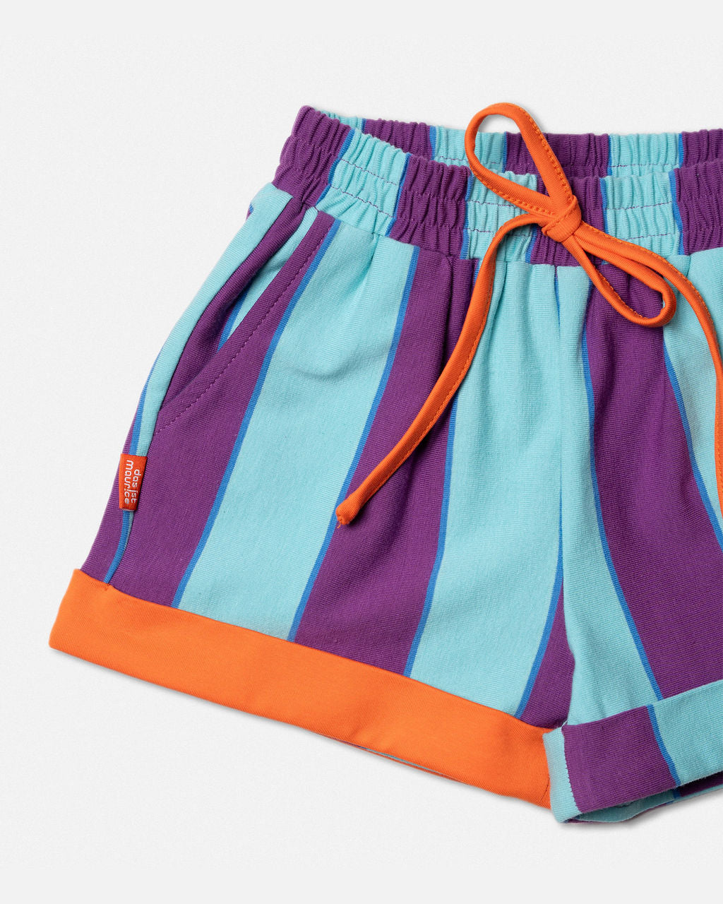 DAS IST MAURICE - PEOPLE OF NY: SHORTS PURPLE & AQUA STRIPES [sz:1 YR]