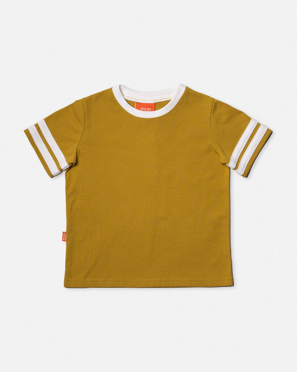 DAS IST MAURICE - MEETING OF DIPLOMATS: T SHIRT KHAKI STRIPES [sz:1 YR]