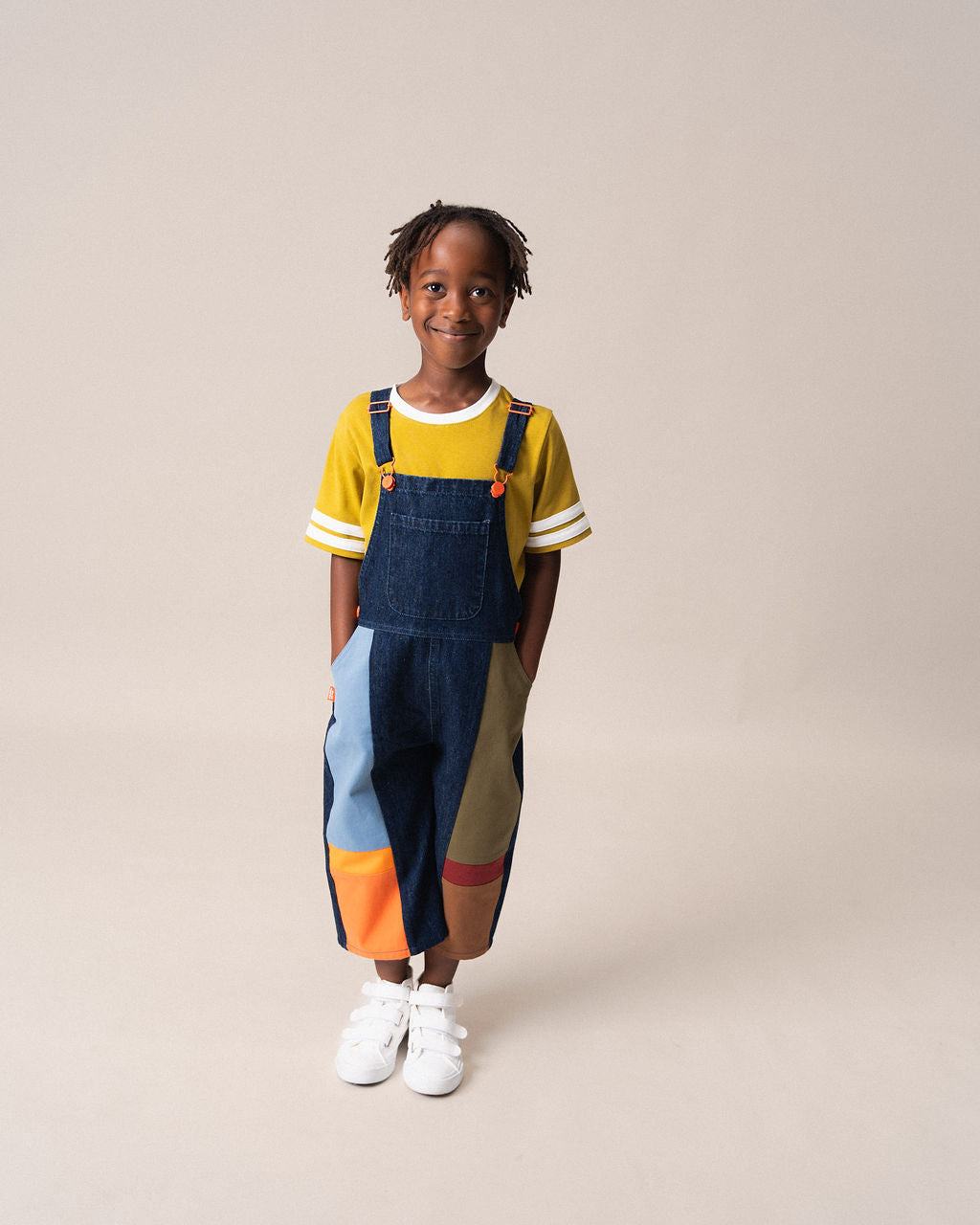 DAS IST MAURICE - MEETING OF DIPLOMATS: T SHIRT KHAKI STRIPES [sz:1 YR]
