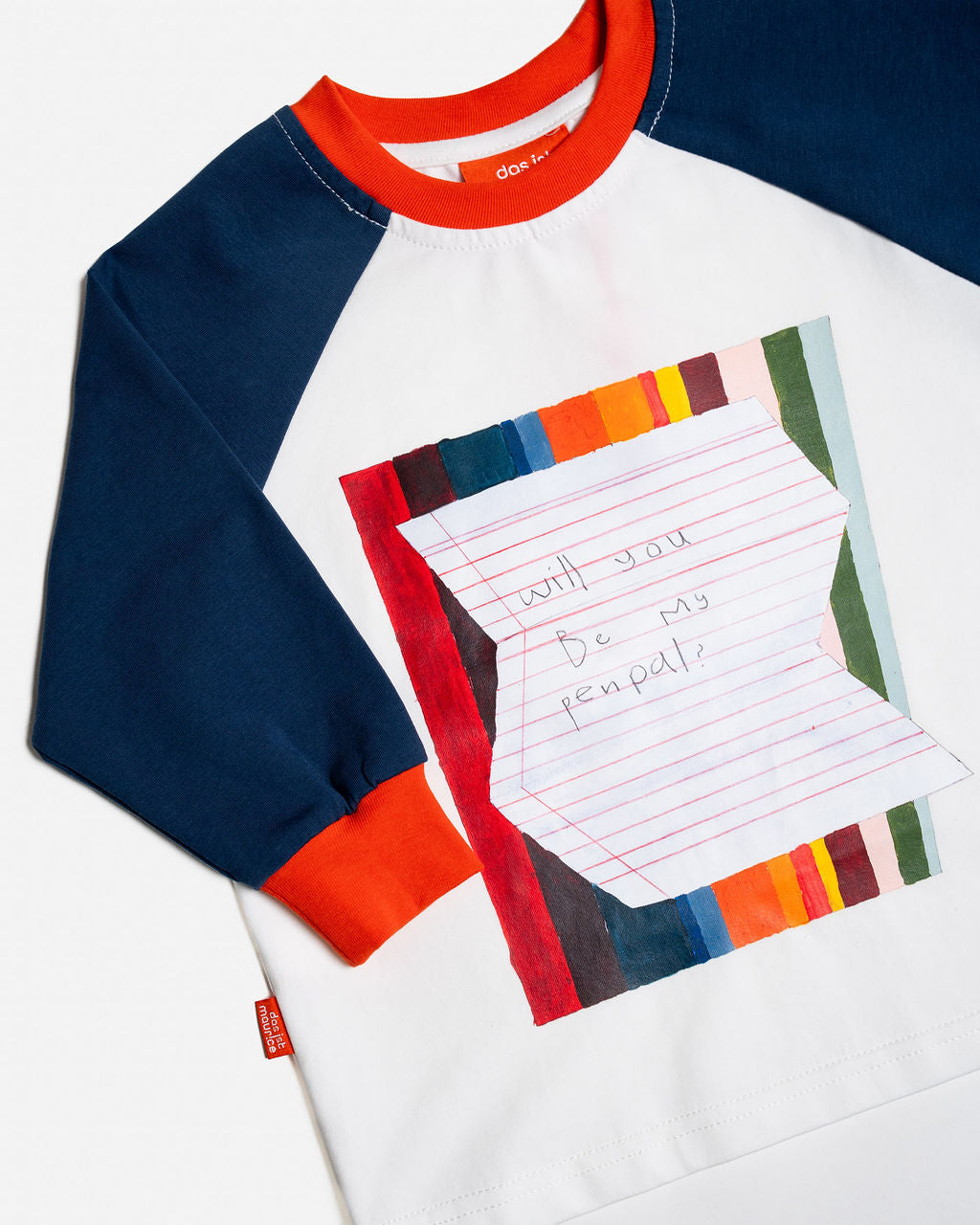 DAS IST MAURICE - RAGLAN LONG SLEEVE T SHIRT: PENPAL [sz:1 YR]