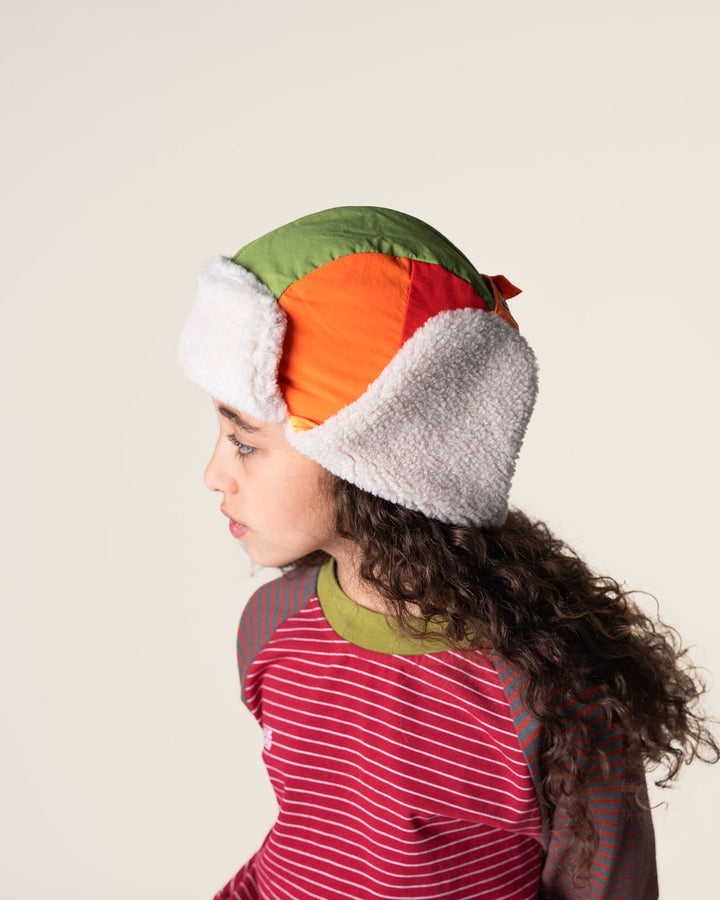 DAS IST MAURICE - AVIATOR HAT: SHEARLING [sz:1-3 YRS]