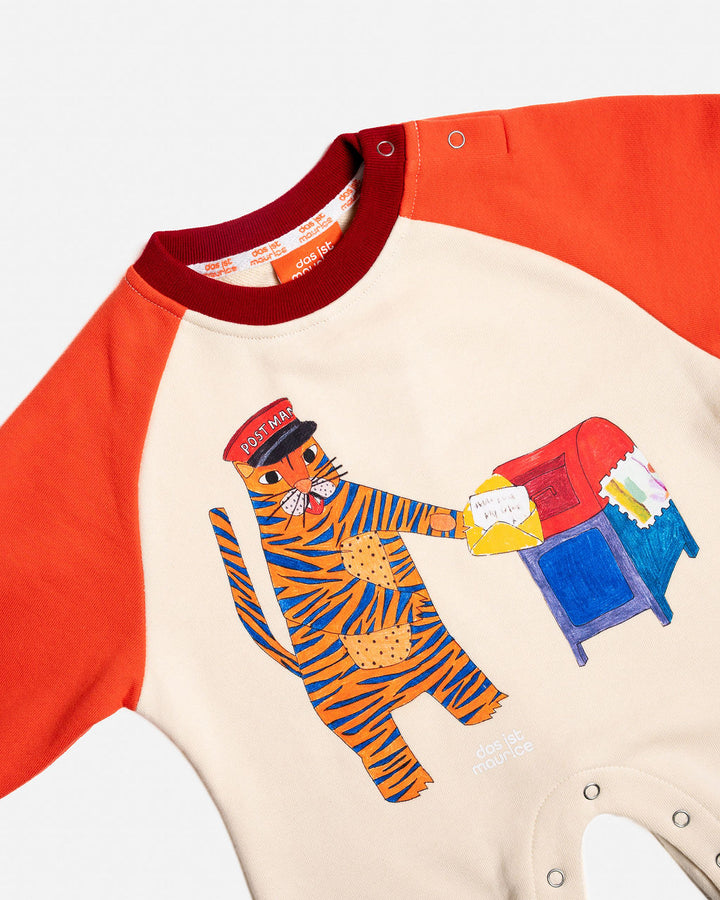 DAS IST MAURICE - ROMPER: TIGER THE POSTIE [sz:0-3 MTHS]