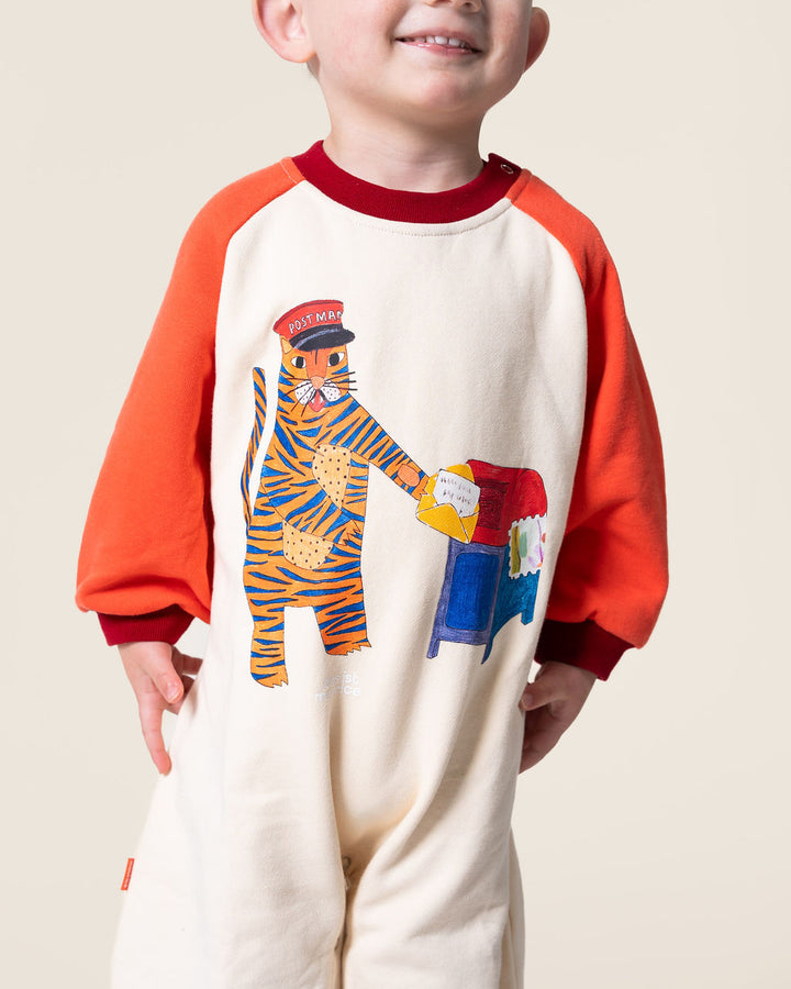 DAS IST MAURICE - ROMPER: TIGER THE POSTIE [sz:0-3 MTHS]