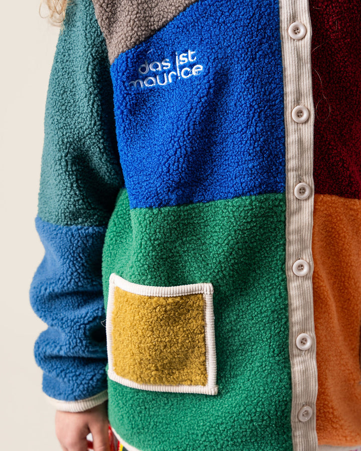 DAS IST MAURICE - BOUCLE COAT: COLOUR BLOCK [sz:1 YR]