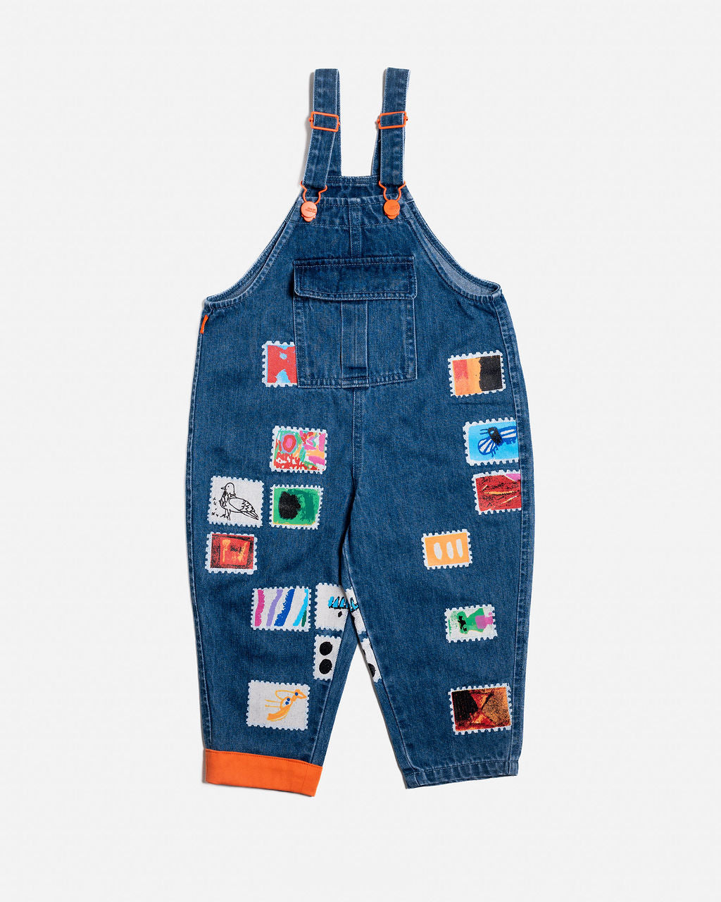 DAS IST MAURICE - DENIM OVERALLS: STAMPS [sz:1 YR]
