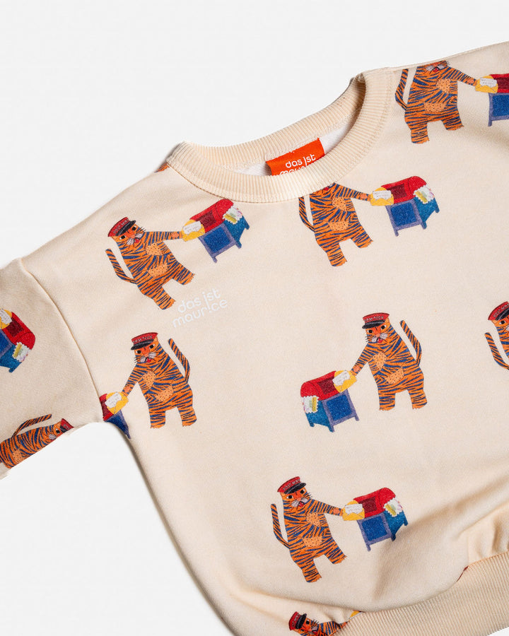 DAS IST MAURICE - FRENCH TERRY PULLOVER: OFFWHITE [sz:1 YR]