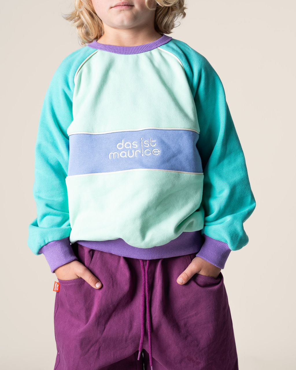 DAS IST MAURICE - FRENCH TERRY PULLOVER: EMBROIDERED LOGO [sz:1 YR]