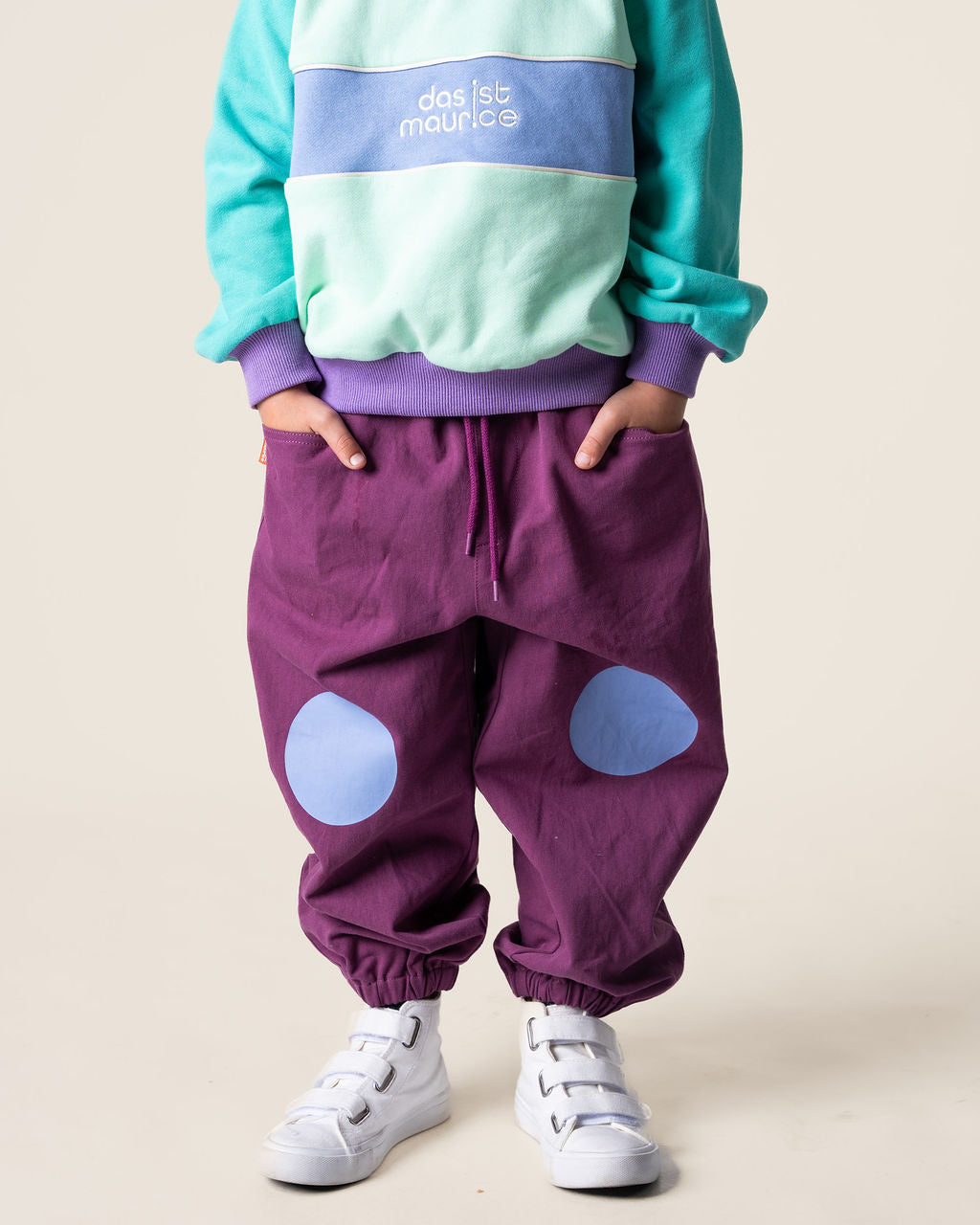 DAS IST MAURICE - INDIGO BARREL PANTS:BLUEBERRY [sz:1 YR]