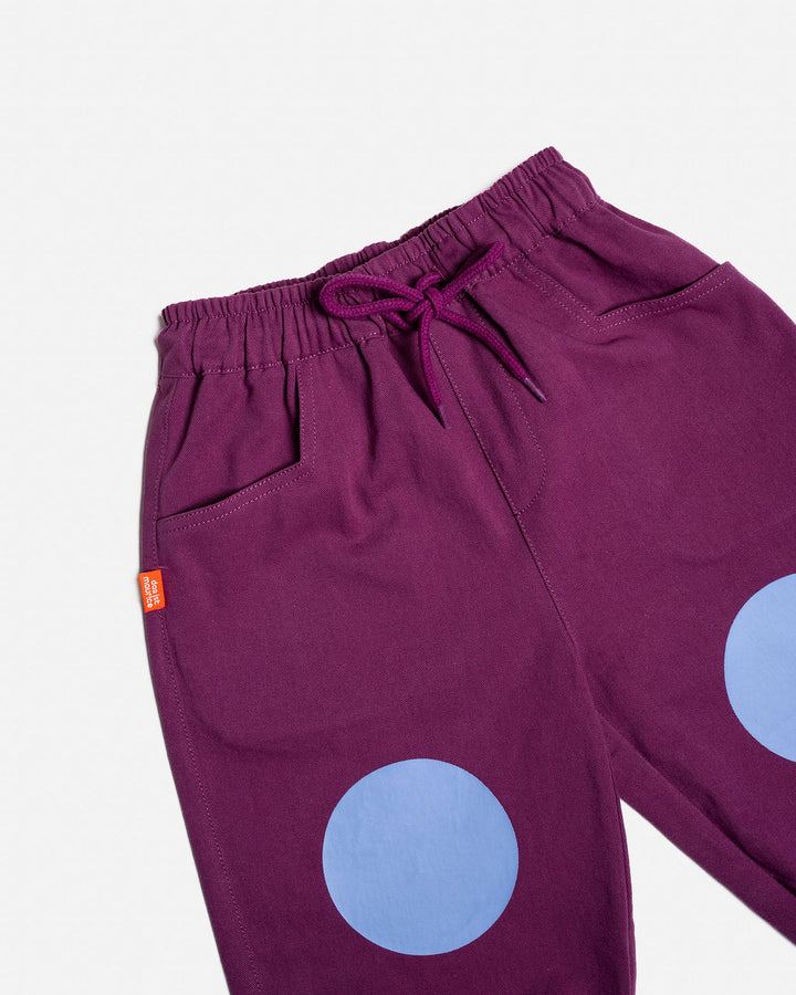 DAS IST MAURICE - INDIGO BARREL PANTS:BLUEBERRY [sz:1 YR]