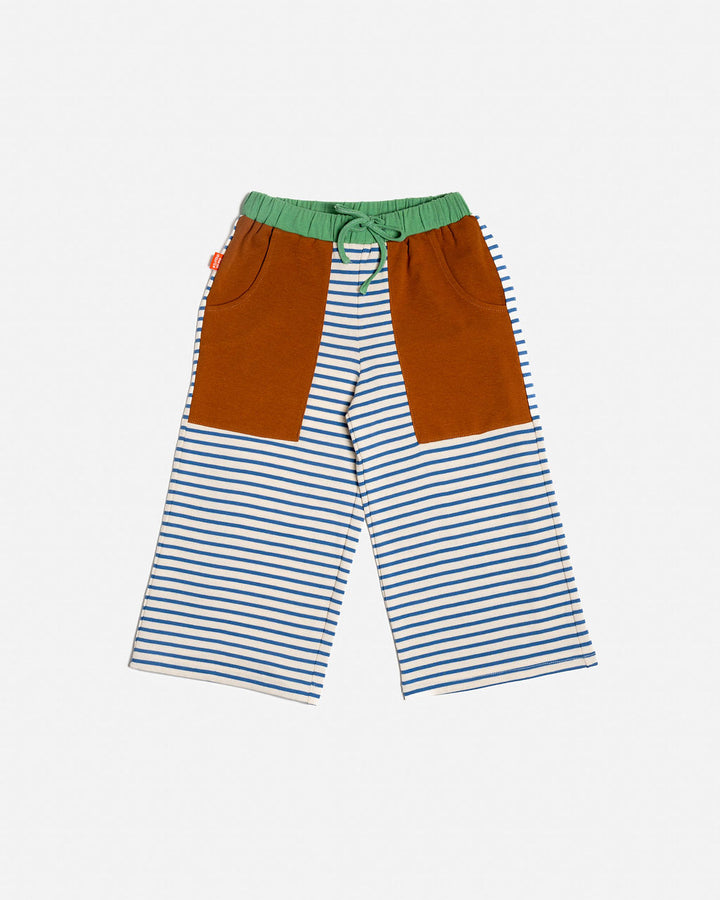 DAS IST MAURICE - WIDE LEG PANTS: STRIPES [sz:1 YR]