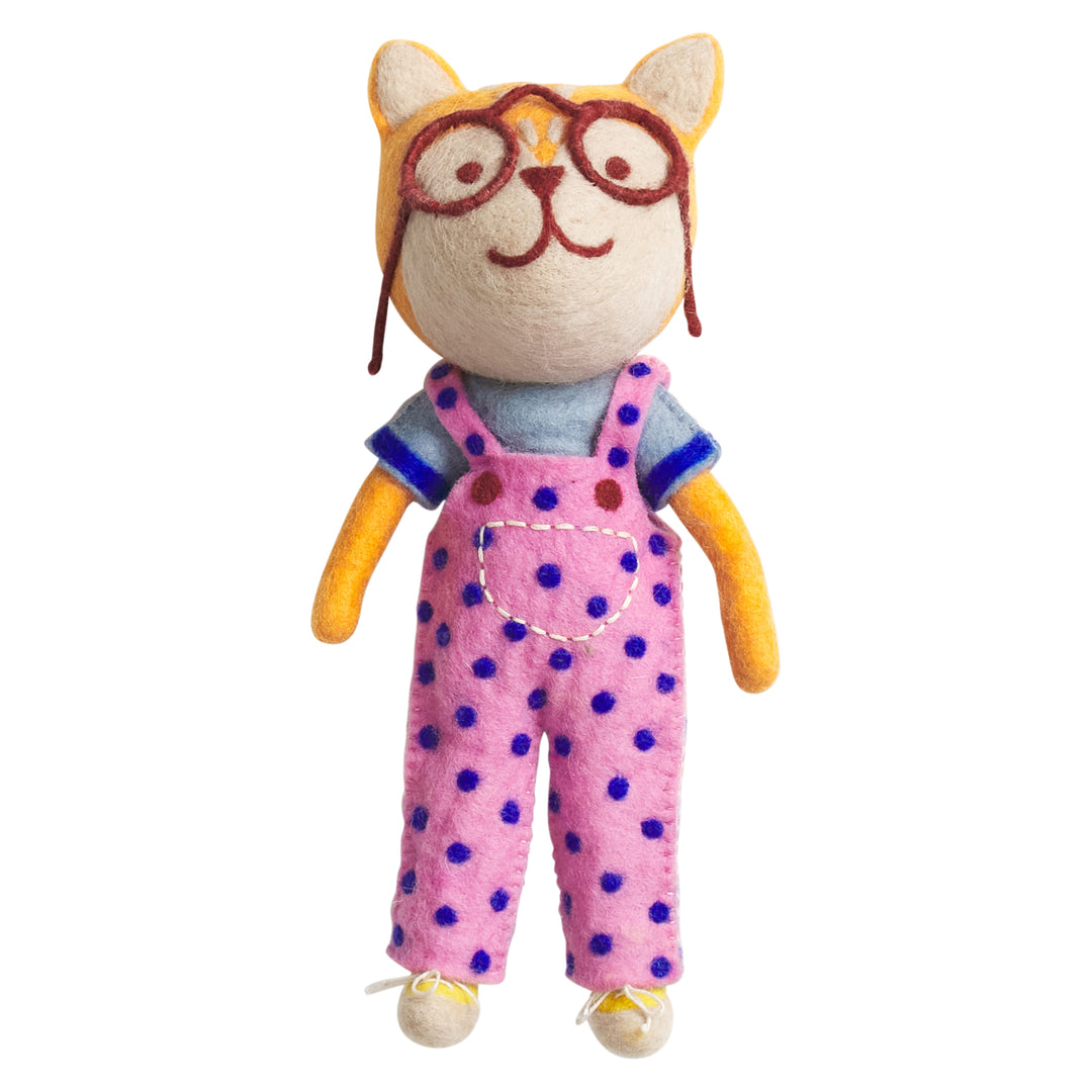 SAGE X CLARE - FELT CAT TOY: TINO