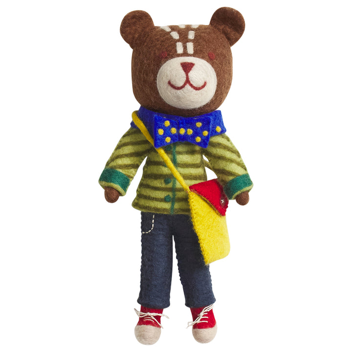SAGE X CLARE - FELT BEAR TOY: ISAAC