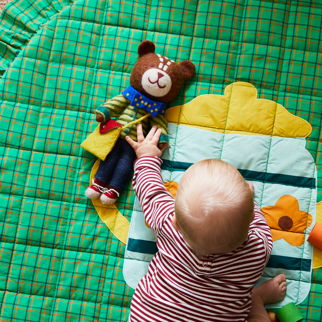 SAGE X CLARE - FELT BEAR TOY: ISAAC