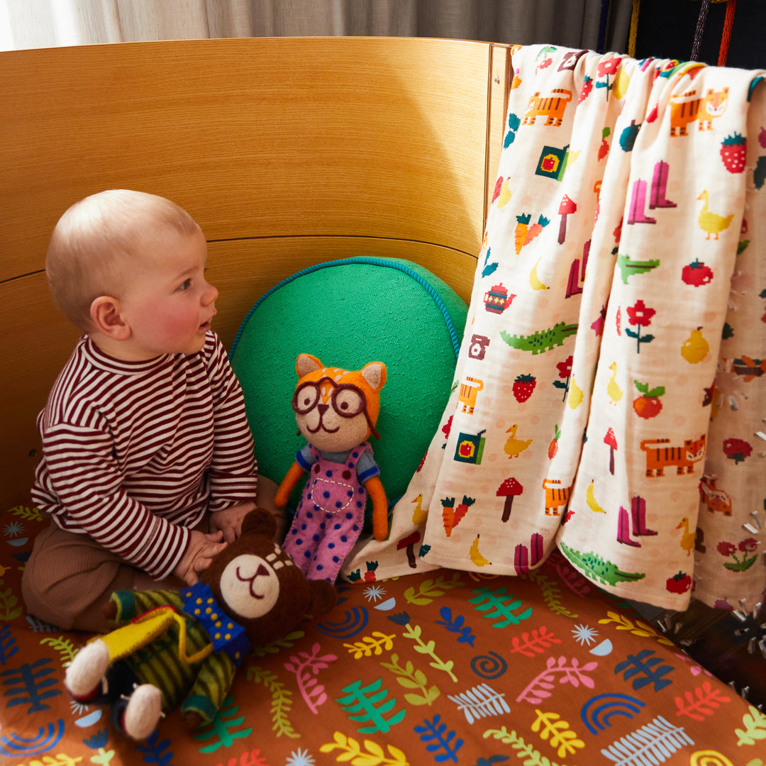 SAGE X CLARE - FELT BEAR TOY: ISAAC