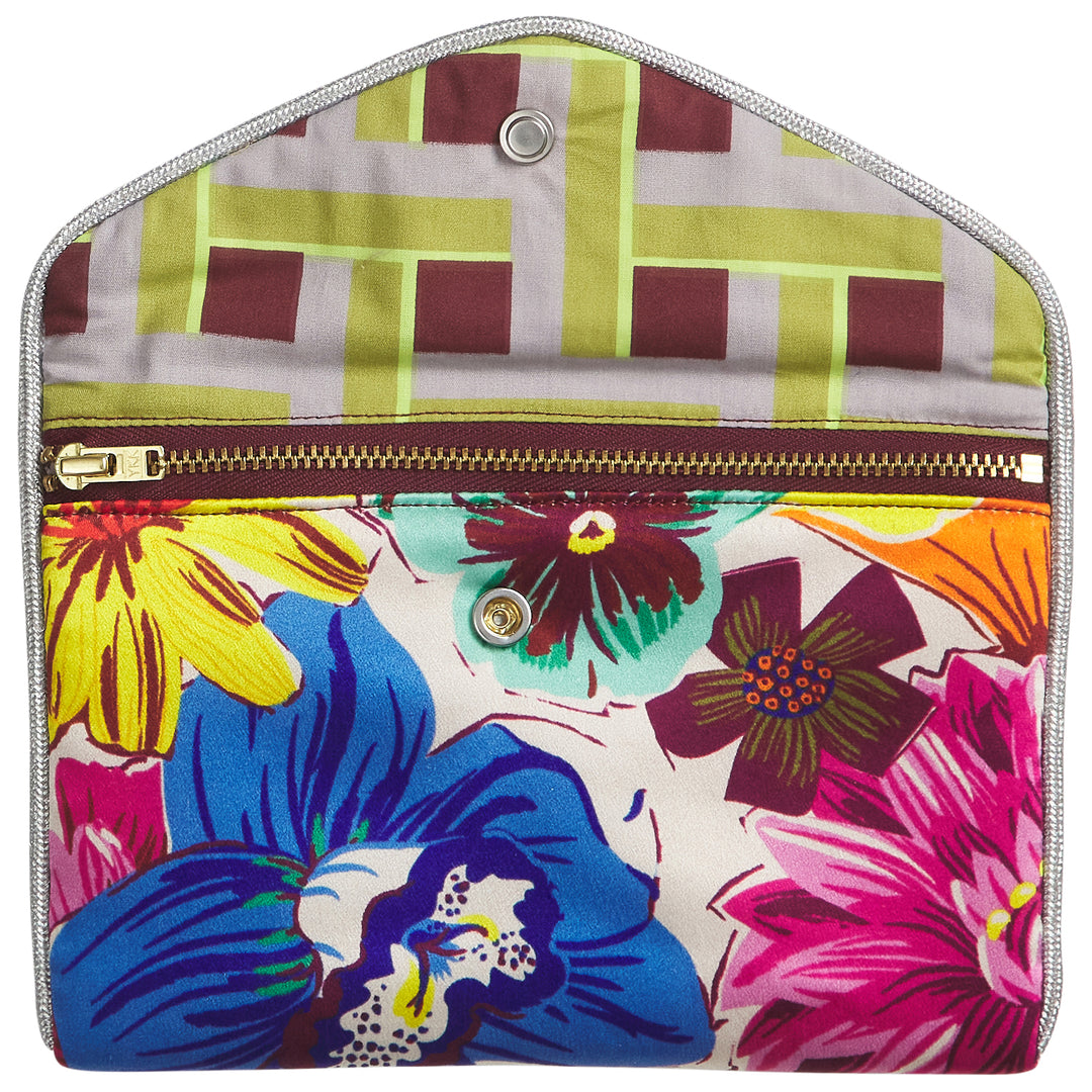 SAGE X CLARE - INES SILK POUCH: PORCELAIN