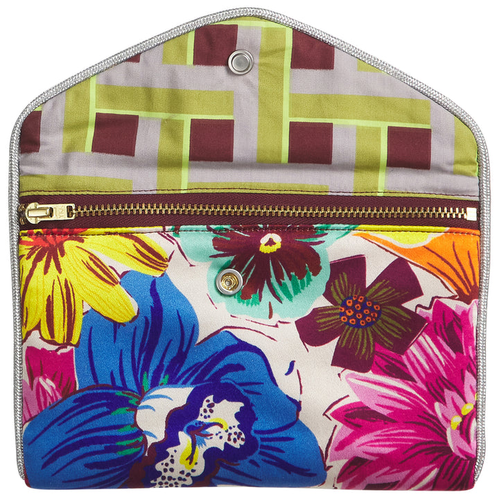SAGE X CLARE - INES SILK POUCH: PORCELAIN