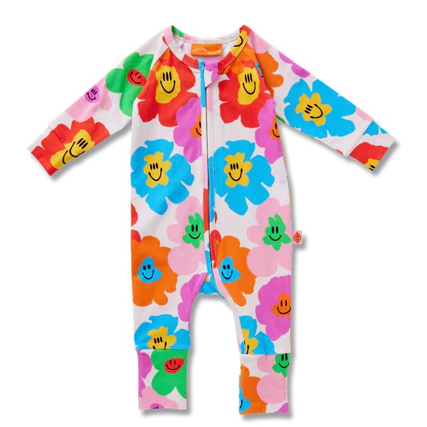 HALCYON NIGHTS - HEJ BLOMMA! LONG SLEEVE ROMPER [sz:NB]