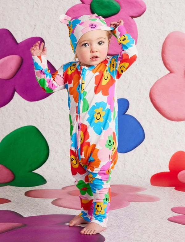 HALCYON NIGHTS - HEJ BLOMMA! LONG SLEEVE ROMPER [sz:NB]