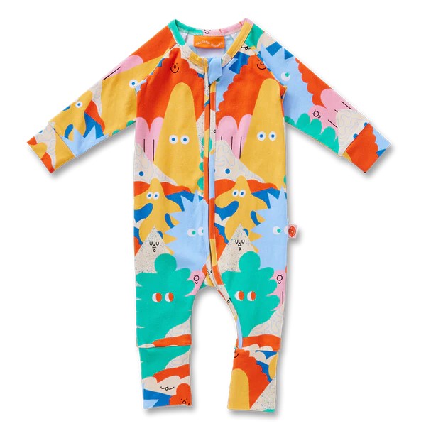 HALCYON NIGHTS - MOUNT WIGGLY: LONG ROMPER [sz:NB]