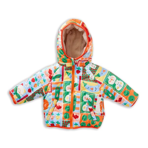 HALCYON NIGHTS - POCKET PATCH REVERSIBLE PUFFER JACKET [sz:6-12 MTHS]