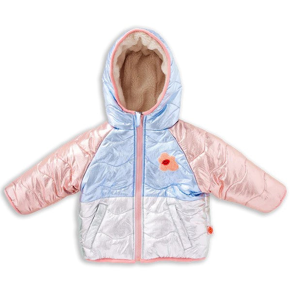 HALCYON NIGHTS - HEJ BLOMMA! REVERSIBLE PUFFER JACKET [sz:6-12 MTHS]