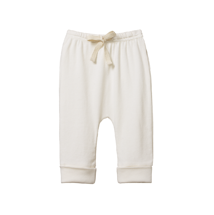 NATURE BABY - DRAWSTRING PANTS: NATURAL