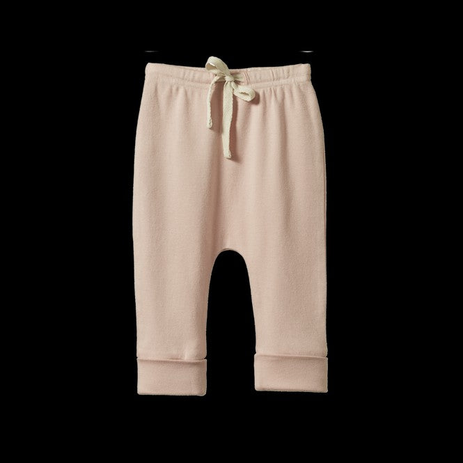 NATURE BABY - DRAWSTRING PANTS: NATURAL
