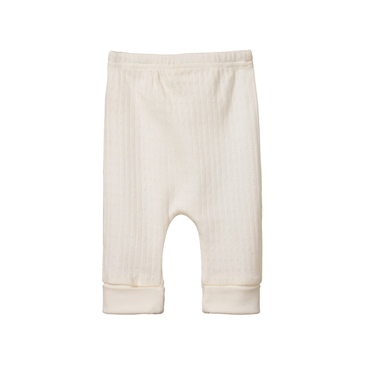 NATURE BABY - DRAWSTRING PANTS POINTELLE: NATURAL [sz:NB]