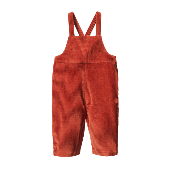 NATURE BABY - TALLIE OVERALLS: SPICE [sz:6-12 MTHS]