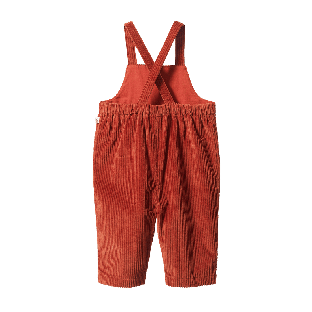 NATURE BABY - TALLIE OVERALLS: SPICE [sz:6-12 MTHS]