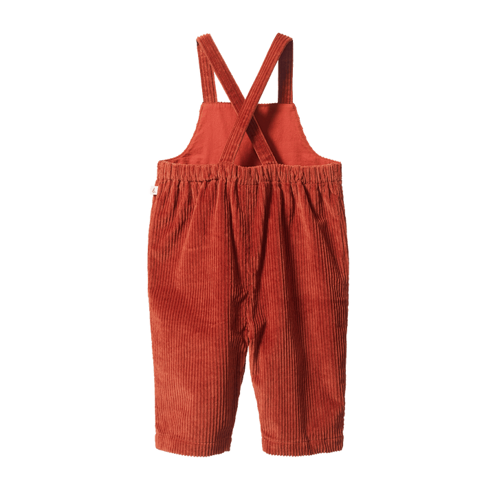 NATURE BABY - TALLIE OVERALLS: SPICE [sz:6-12 MTHS]