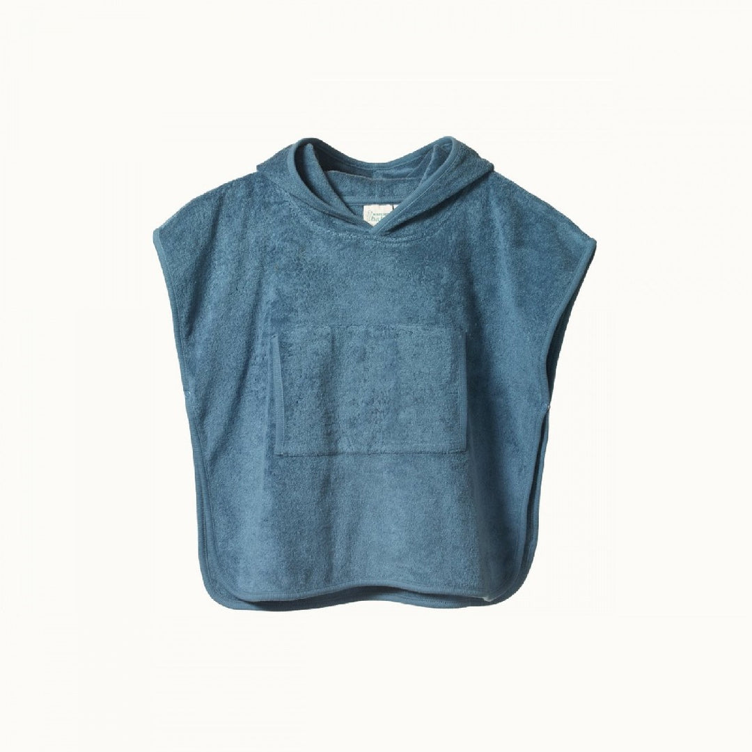 NATURE BABY - BUNNY PONCHO: DEEP BLUE