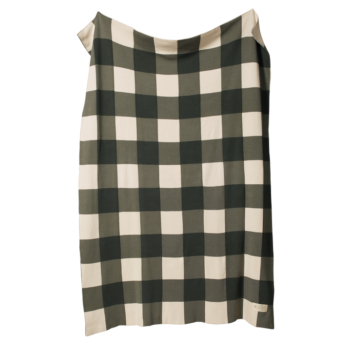 NATURE BABY - DUNE COT BLANKET: THYME CHECK