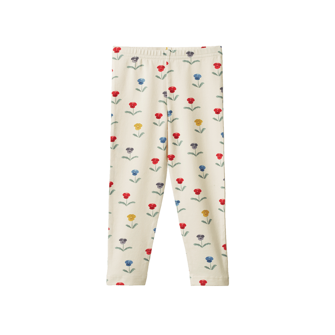 NATURE BABY - LEGGINGS: DELPHINE BLOOMS PRINT [sz:0-3 MTHS]