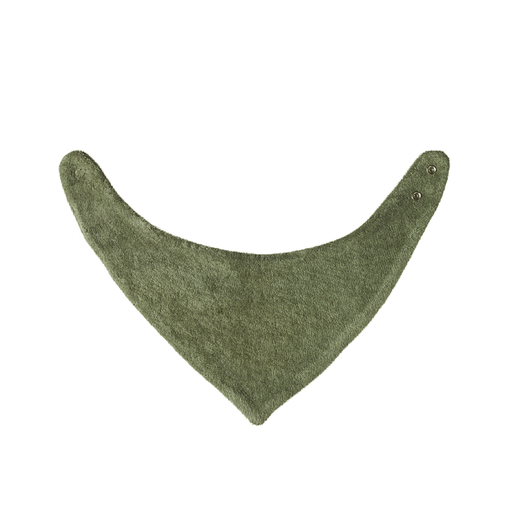 NATURE BABY - TRIANGLE BIB TERRY: NETTLE [sz:0-6 MTHS]