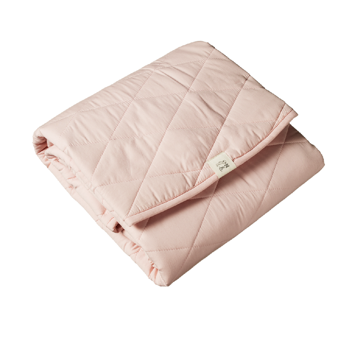 NATURE BABY - QUILTED PLAY MAT - ROSE BUD