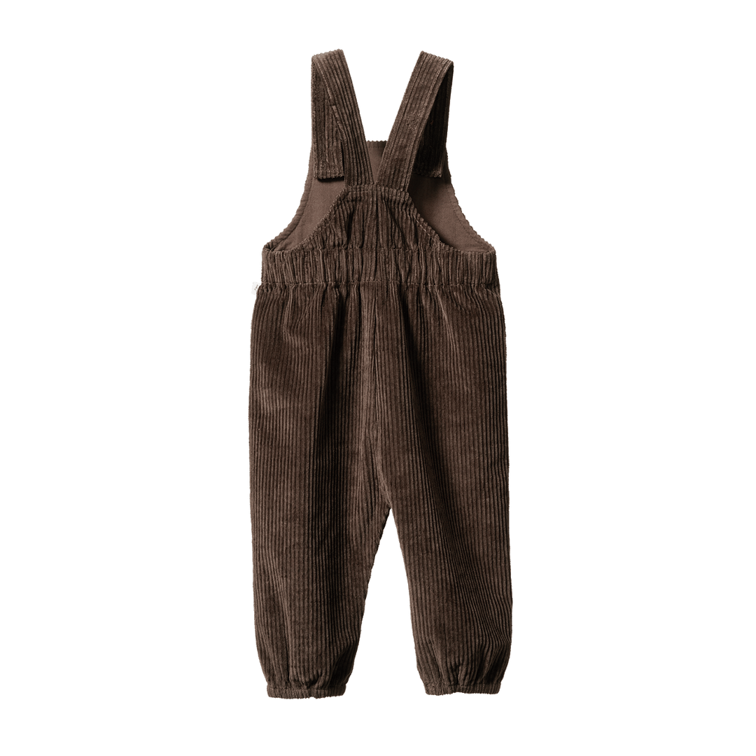 NATURE BABY - TEDDY OVERALLS: PINECONE [sz:6-12 MTHS]