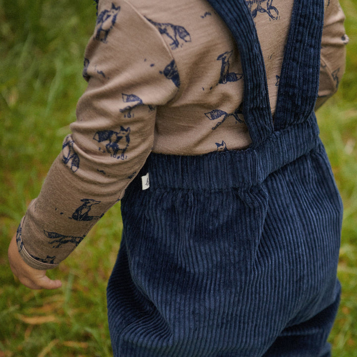 NATURE BABY - MERINO ESSENTIAL TEE: FOXY PRINT [sz:3-6 MTHS]