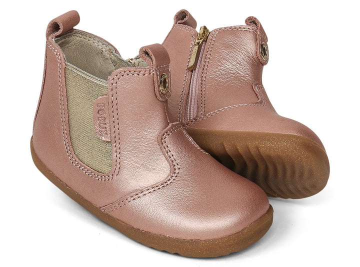 BOBUX - I WALK JODPHUR BOOT: ROSE GOLD [sz:25 EU]