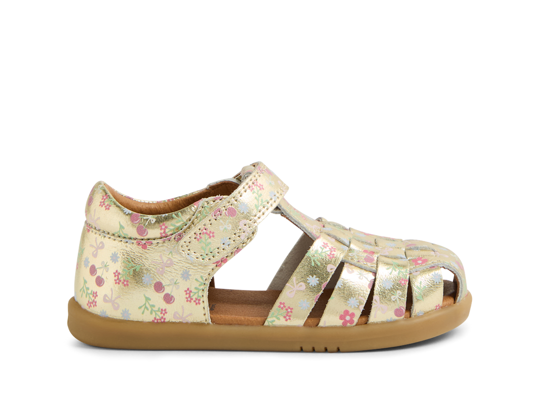 BOBUX - I WALK HARBOR SANDAL: FOIL METALLIC [sz:22 EU]