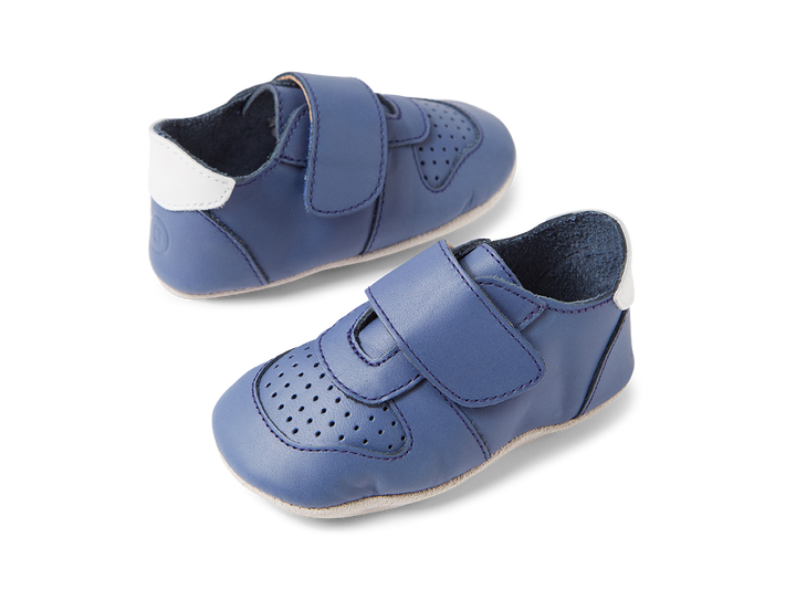 BOBUX - SOFT SOLE RILEY MINI: BLUE INDIGO [sz:S - 3-9 MTHS]