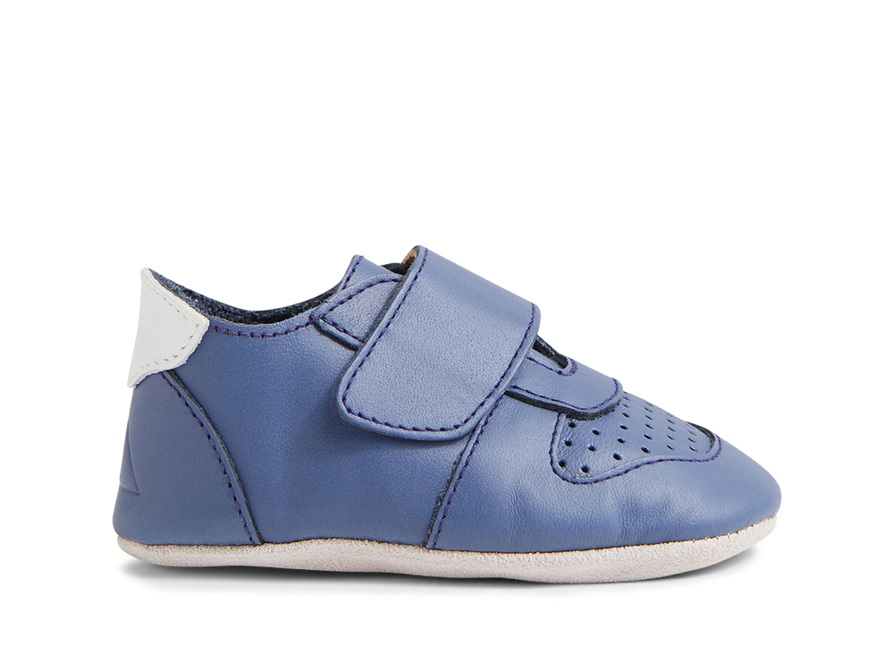 BOBUX - SOFT SOLE RILEY MINI: BLUE INDIGO [sz:S - 3-9 MTHS]