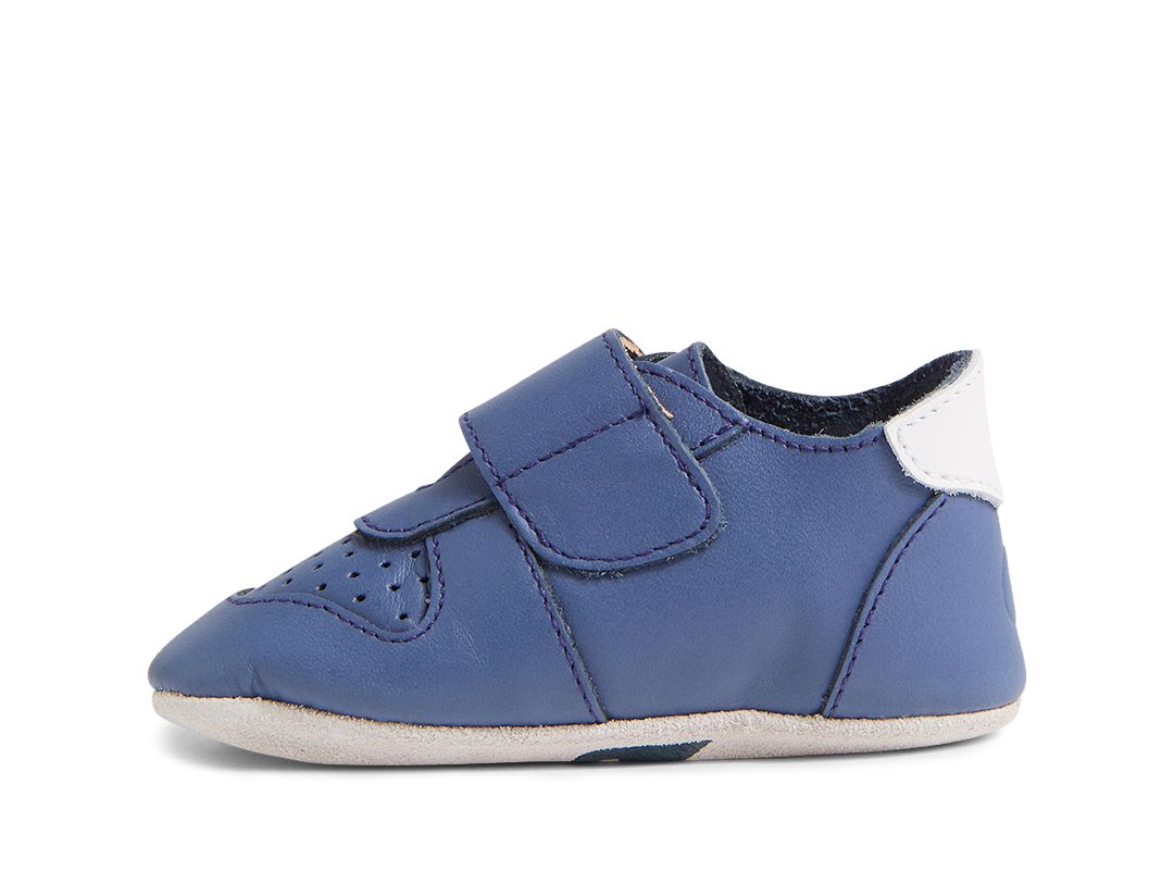 BOBUX - SOFT SOLE RILEY MINI: BLUE INDIGO [sz:S - 3-9 MTHS]