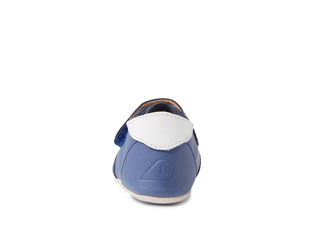 BOBUX - SOFT SOLE RILEY MINI: BLUE INDIGO [sz:S - 3-9 MTHS]