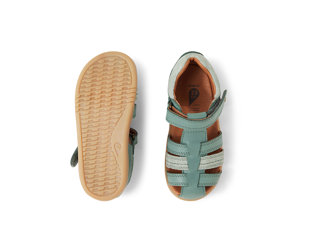 BOBUX - I WALK ROAM SANDAL: ICEBERG GREEN [sz:22 EU]