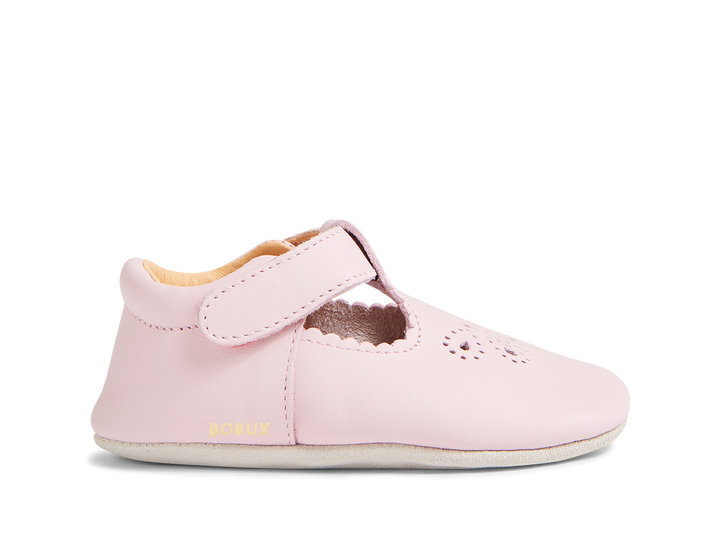BOBUX - SOFT SOLE FLUTTERHEART: PARFAIT PINK [sz:S - 3-9 MTHS]