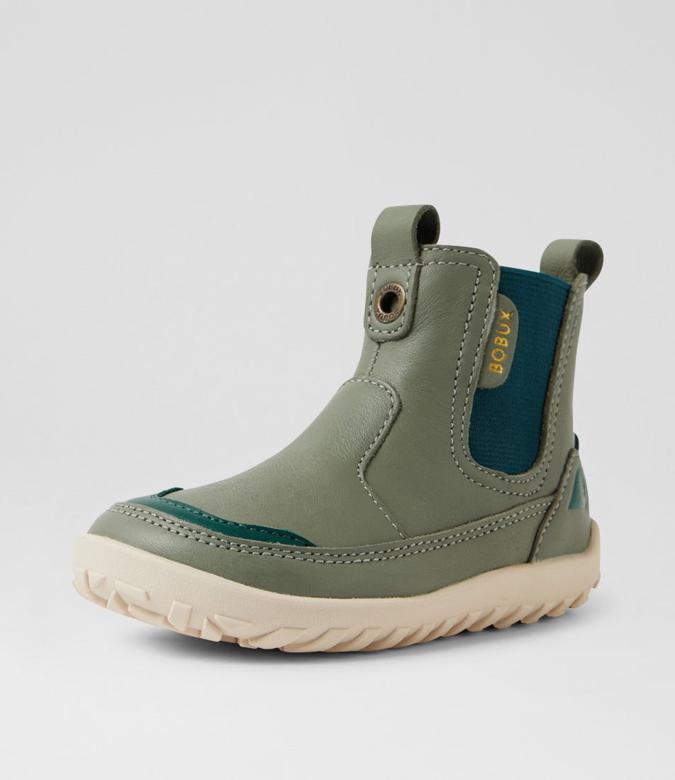 BOBUX - IW ALPHA TRAIL BAREFOOT ANKLE BOOT: VETIVER [sz:23 EU]